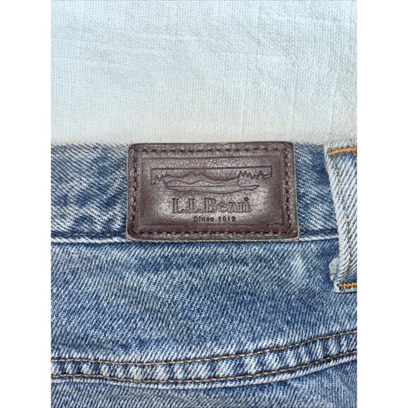 Vintage Lands' End Women's 16 Reg Tall Denim Jeans Red Fleece Lined High Rise - Picture 9 of 10